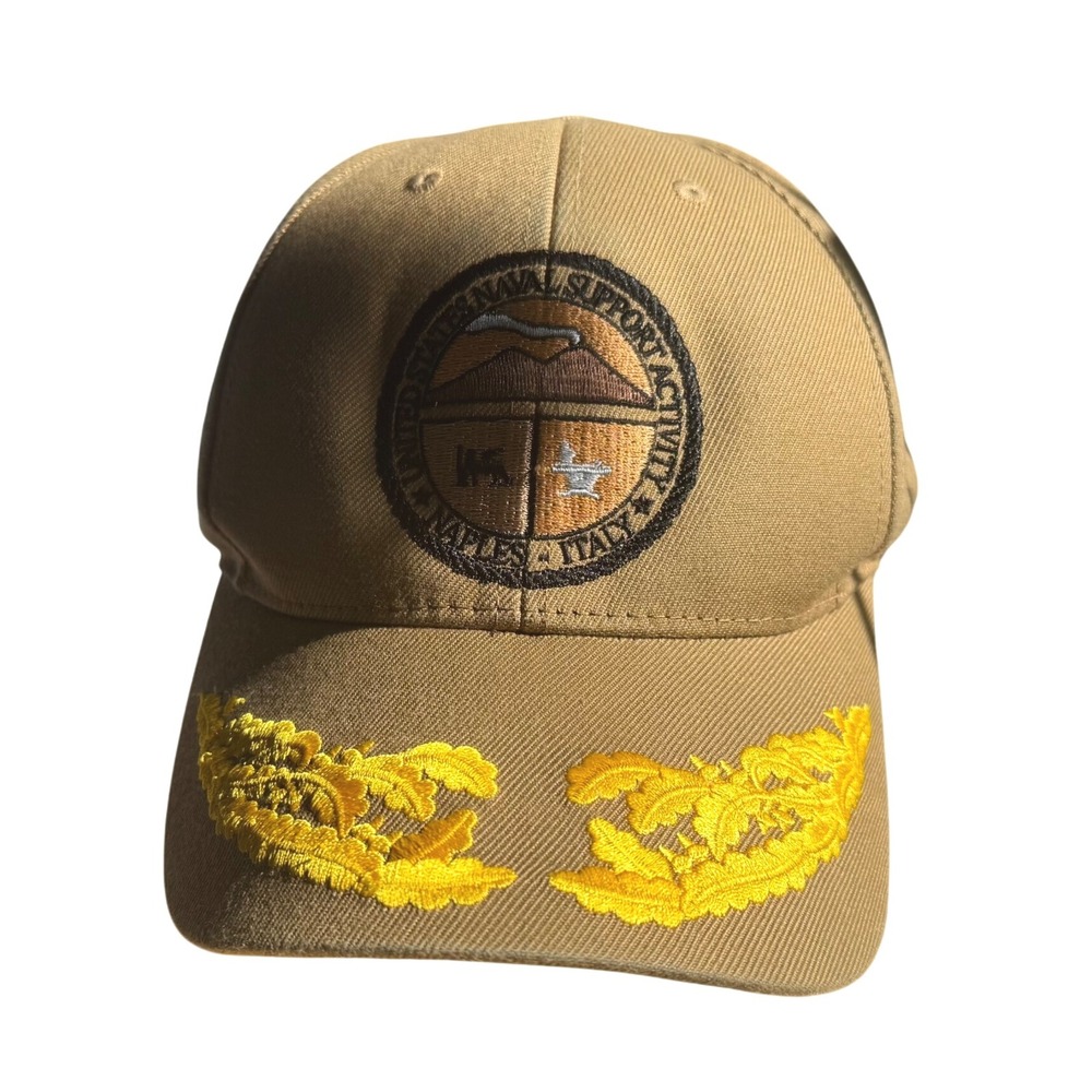US Naval Support Activity Naples Italy Ball‎ Cap Embroidered Logo Hat Military